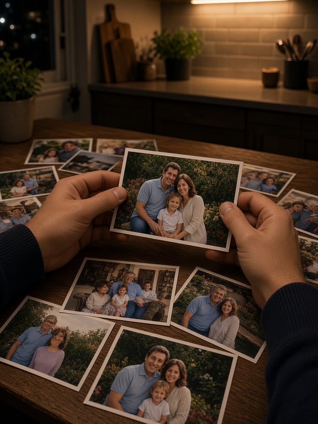 Family sending a photograph from another phone overnight